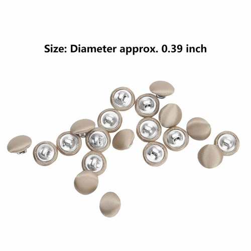 20x 10mm Smooth Satin Covered Metal Shank Buttons for Tuxedo Suit_Blouses Coat - Picture 13 of 79