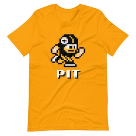 Pittsburgh Steelers NES Football Player 8-bit Tecmo Super Bowl Nintendo T-Shirt