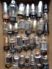 Lot of 30 Electron Tubes RCA, Sylvania, GE, Micro, Tungsol, Philco MORE
