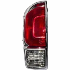Tail Light For 2016-2019 Tacoma Limited Chrome Bezel-Clear Back-Up Light Lens