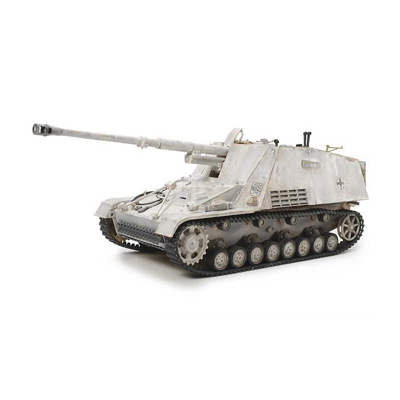 Modello Char Nashorn 8.8Cm Pak43/1 Auf Geschützwagen Iii/Iv(Sd.Kfz.164) |Tamiya - Immagine 3 di 4