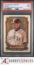 2024 ALLEN & GINTER SILVER PORTRAIT HOT BOX #174 ICHIRO SUZUKI HOF POP 1 PSA 9