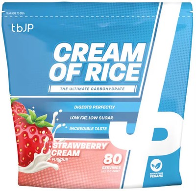 Trained by JP Cream of Rice, 2000 g Beutel, Strawberry Cream