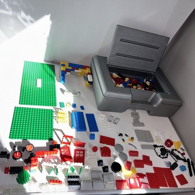 Tyco Mattel Super Blocks Storage Case With Legos, 3+ Lbs