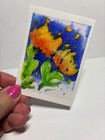 ACEO Original Hand Painted Abstract Daffodils LE 3/4 by TheArtsyDispatcher — photo 2