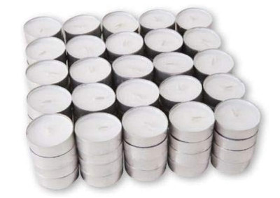 100 x IKEA GLIMMA Kerzen/Teelichter (4 Std./ 38mm)