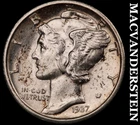 1937-D Silver Mercury Dime - Scarce  High Grade  Lustrous  No Reserve  #G8961