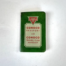 1927 Conoco Oil And Gas Travel Passport-Original Rare Original Booklet-Car Club