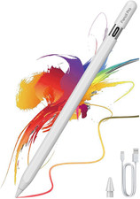 Magnetic Wireless Charging Stylus Pencil for Ipad 2024-2025, Tilt Function Palm