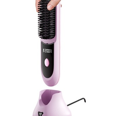 Hair Straightener Brush Fast Heated Straightener Brush Multifunctional