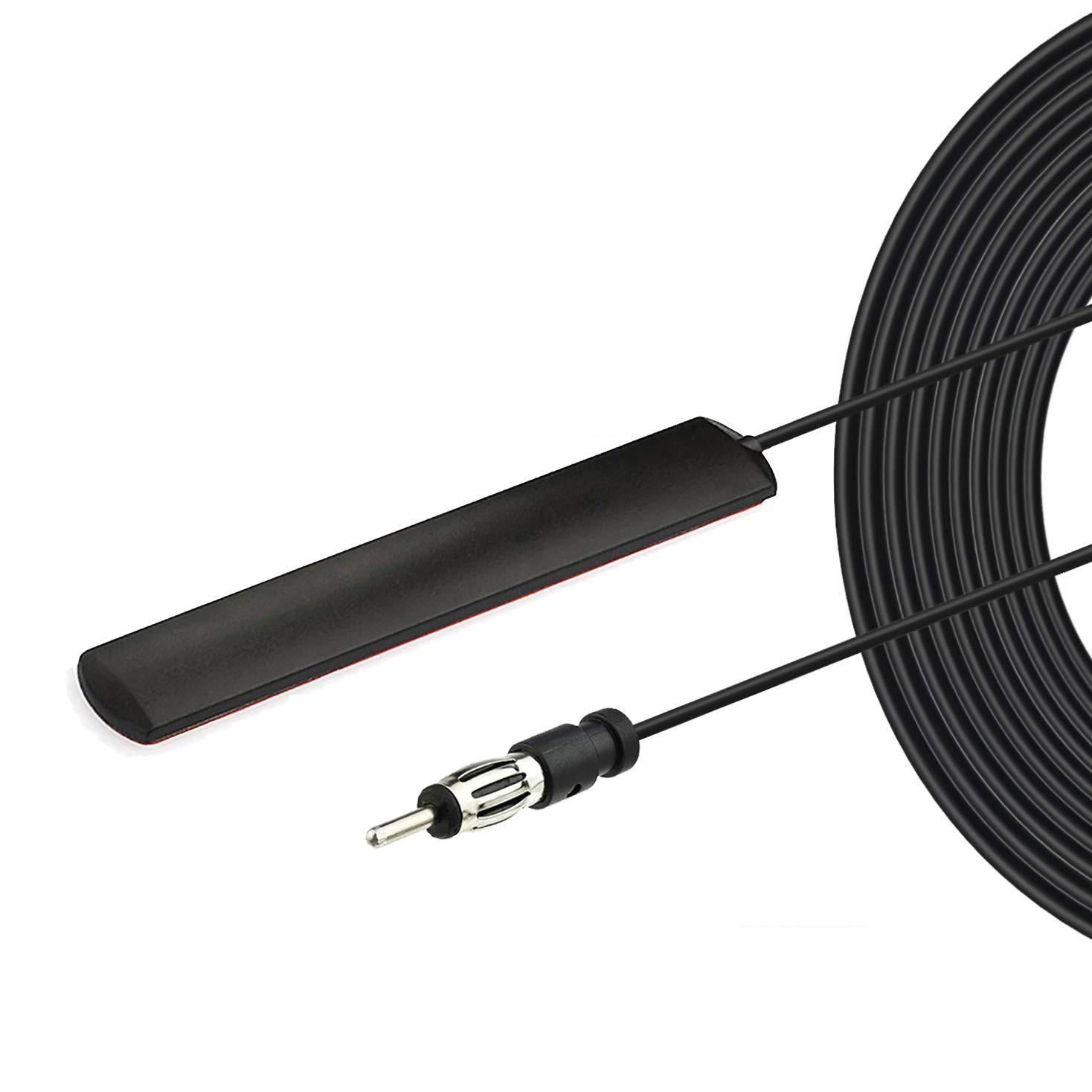 Hidden Car Radio Antenna Universal Amplified AM FM Stereo Patch for Windshield