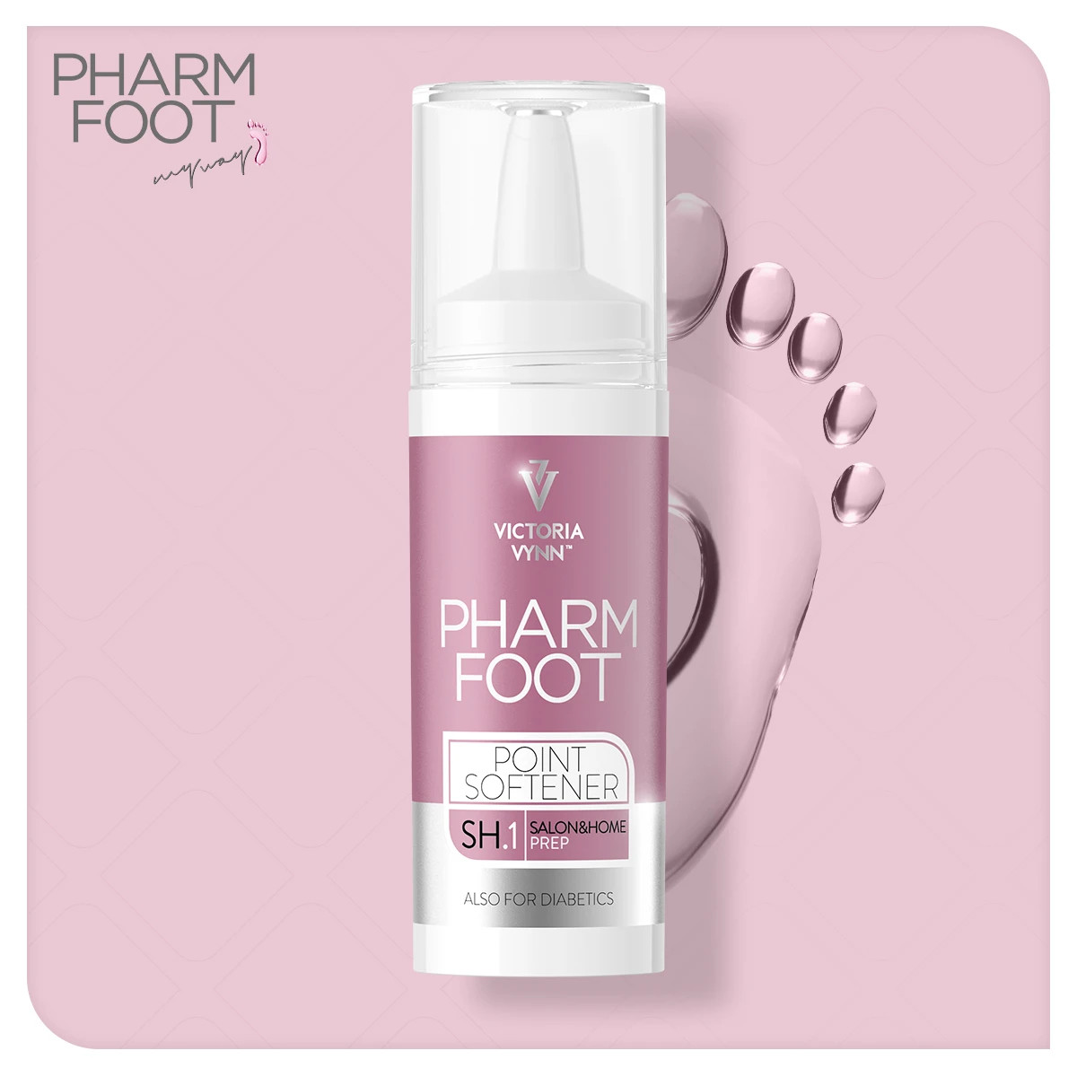 Pharm Foot Point Softener Anti Calluses Fluid with 30% Urea 15ml Victoria Vynn
