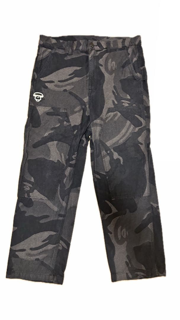 AAPE BY A BATHING APE Camouflage Straight Denim Pants XL BA0226132