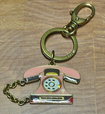 VINTAGE Fossil Telephone Keychain / Key Fob - Great Condition 