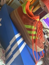 Orange Adidas Platform Trainers 7 40.5