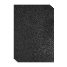 5 Sheets 2mm Glitter Foam Sparkle Sheet EVA Paper, Black