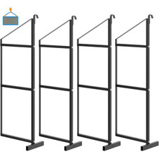 2/4 Pack 3 Tier Adjustable Steel Shelving Brackets 22x60in 1100lb Heavy Cargo
