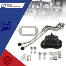 For Transfer Case Shifter Wboot Gm Np205 8-bolt Stainless Twin-stick Shifter