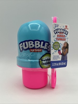 Fubbles No-Spill Tumbler Little Kids Bubble Solution And Wand Birthday D0912321
