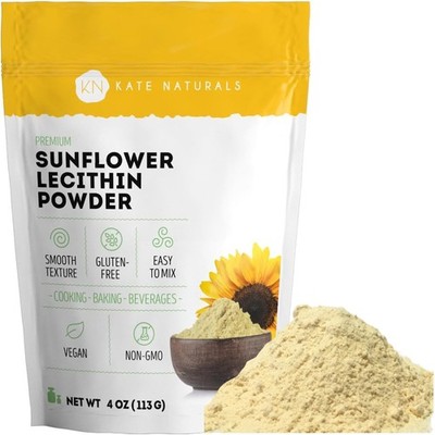 Sunflower Lecithin Powder 4oz Kate Naturals for Bread Baking Cooking NEW