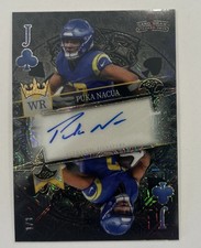 Puka Nacua Auto 2024 Wild Card 5 Card Draw Stacked Deck Mirror 1/1