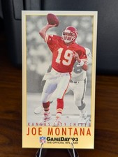 Fleer 1993 GameDay Base Set #36 Joe Montana Kansas City Chiefs NFL Football