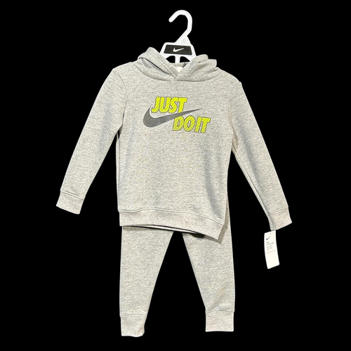 Nike Little Boys Fleece Pullover Hoodie & Joggers Outfit Set Size 4 Gray-Green - Bild 3 von 10