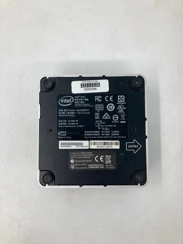 Intel NUC NUC5i3RYH i3 5. Gen 8GB RAM ohne HDD ohne OS - Bild 4 von 4