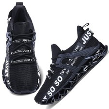 Women Lightweight Tennis Shoes Casual Outdoor Sneakers for Jogging Gym D Black