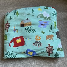 Little Sleepies Happy Camper Standard Crib Sheet EUC