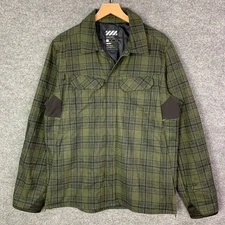 Viktos Men's Gunfighter Tactical Flannel Jacket Snap button - Large Wool Blend 