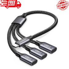 USB C Splitter 1 in 3 Out, USB Type C Splitter, USBC Male to Multi Type C Female