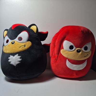 2x Squishmallows Knuckles the Echidna und Sega Shadow the Hedgehog 10 Zoll Plüsch 