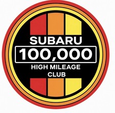 Retro Subaru High Mileage Club Vinyl Decal Sticker Wrx Impreza Outback 2 Retro Subaru High Mileage Club Vinyl Decal Sticker Wrx Impreza Outback 2