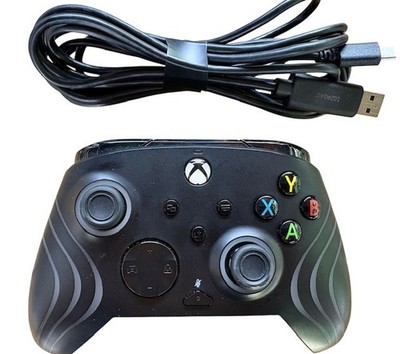 Xbox One PDP Afterglow Wave Controller: Black For Xbox Series X|S w/ long cable