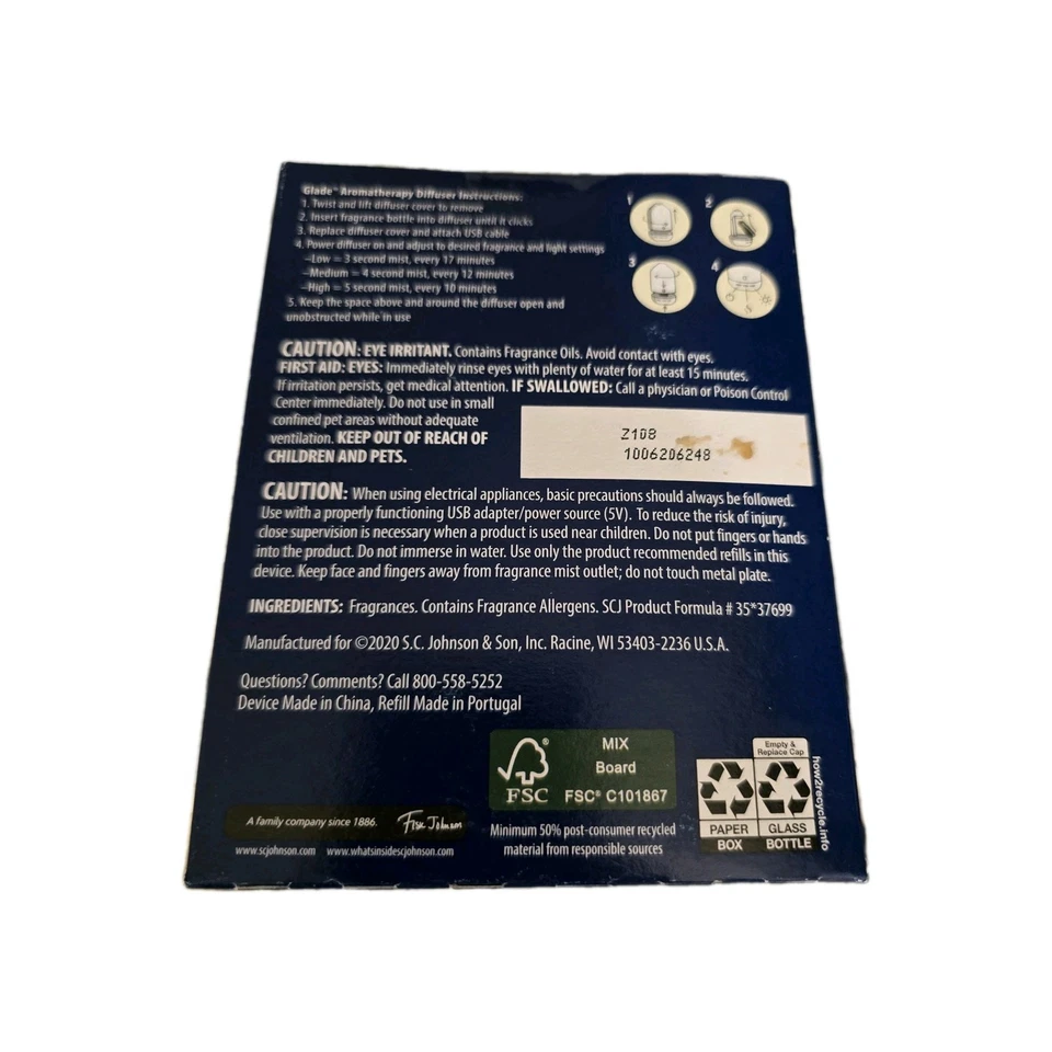 Difusor de aromaterapia Glade y ambientador de aceite esencial elige lavanda tranquila Foto 2 de 4