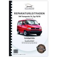 VW Transporter T4 (90-03) 5 Gang Schaltgetriebe 02D 4WD Werkstatthandbuch