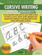 Trace & Learn - Cursive Writing: Practice Worksheets by Shobha Pandey (English) 