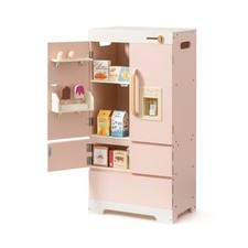 ROBOTIME Wooden Play Kitchen Fridge, Toddler Kitchen Refrigerator, ... Fast Ship