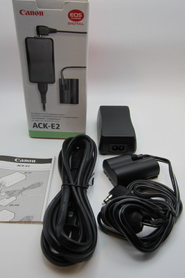 New Open Box Genuine Canon ACK-E2 AC Adapter Kit f EOS 10D, 20D, 30D, 40D, 50D