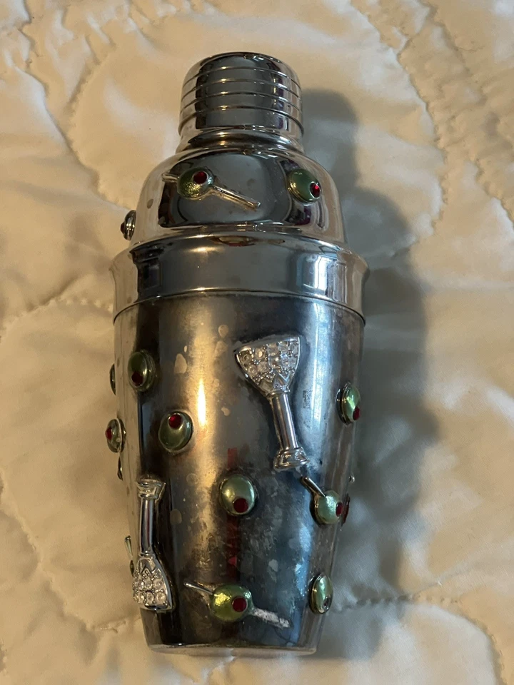 St. john by Marie Gray martini shaker set silver plate - Image 3 of 4