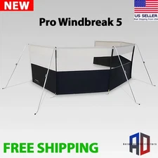 Dometic Pro Windbreak 5 Panel Camping Caravan Awning Screen Fence Outdoor