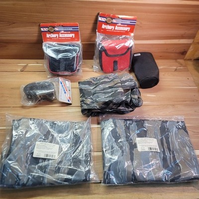 Neet Accessories ( Lot of 7 ) Pouches, Belt, Lightweight Bow Case x 3, USA Made