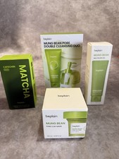 beplain Mung Bean Pore Double Cleansing Duo Set: Oil, Foam, Clay Mask, Gel