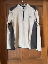 Men  s Under Armour 1/2 Zip Pullover Cold Gear Small Loose Fit Jacket