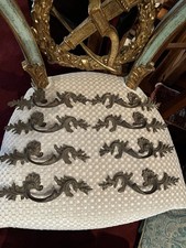 6 ANTICHE MANIGLIE IN BRONZO, CESELLATE A MANO ‘700, Per Como’, Trumeau, € 225