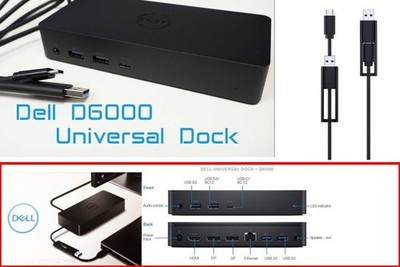 NEW  |  Dell D6000 Universal Dock  |  USB-C / USB 3.0 / UHD 4K (in original box)