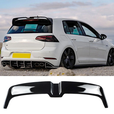 Gloss Black Rear Roof Spoiler Wing For Volkswagen GOLF7 MK7 MK7.5 GTI 2014-2021