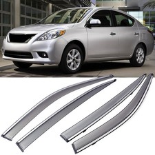 Protectores de lluvia protector solar viseras de ventana deflectores para Nissan Versa 2012-2019 sedán