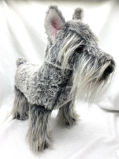 1978 Dakin Pillow Pets 17  Tall Schnauzer Plush Terrier On Point Life Like